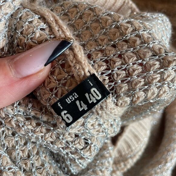 Love Moschino, us 4 knit tunic metallic threads wool blend made in Italy - Picture 10 of 12